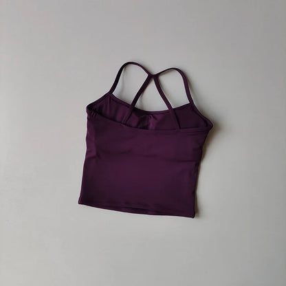 2 Piece Yoga Gym Set Halter Top Set Yoga High Waist Shorts Backless Tights Bra Vest Seamless Stretch Ribbed Shorts Set - The Clothing Company Sydney