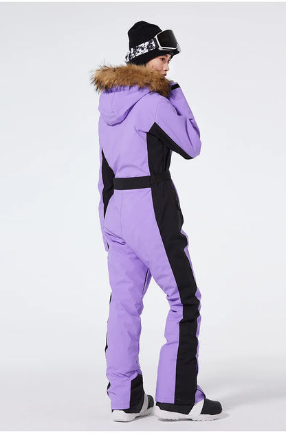 Winter Jumpsuit Ski Suit Outdoor Snowboard Jacket Suit Waterproof Windproof Set Warm Snow Jumpsuit - The Clothing Company Sydney