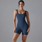 One Piece V Back Sports Jumpsuit Gym Romper Sleeveless Sportswear Bodysuit Women's Casual One-Piece Suit Yoga Clothing Set The Clothing Company Sydney