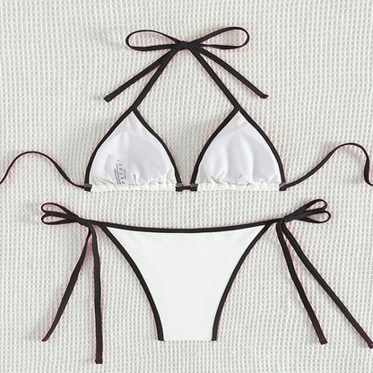 2 Piece String Micro Thong Swimsuit Women Halter Mini Swimwear Beachwear Bikini Set The Clothing Company Sydney