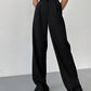 Classic Formal Straight Leg Pants Spring Summer Women's Versatile Casual Wear Loose Fit Wide Leg Pants The Clothing Company Sydney
