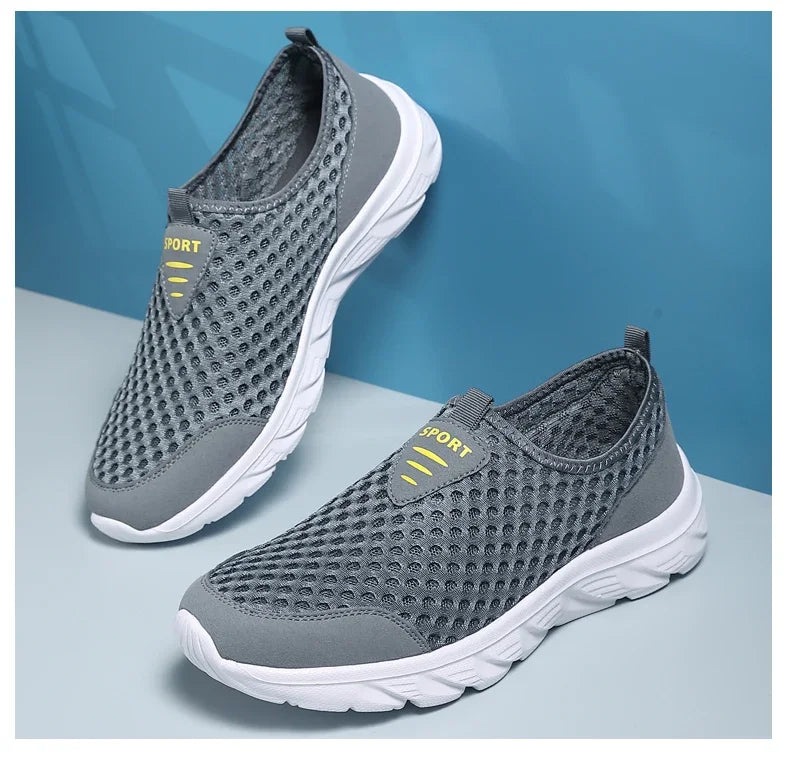Lightweight Casual Breathable Slip on Male Casual Sneakers Anti-slip Men's Flats Outdoor Walking Shoes - The Clothing Company Sydney