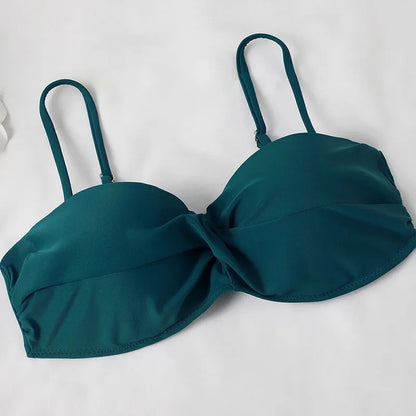 Two Piece Swimsuit Womens Bikini Set Beachwear Push Up Summer Bathing Suit Triangle Bikini Low Waist Swimwear - The Clothing Company Sydney