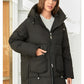 Hooded Parkas Women's Plus Size Casual Hooded Pocket Women Down Jacket Coat Outwear - The Clothing Company Sydney