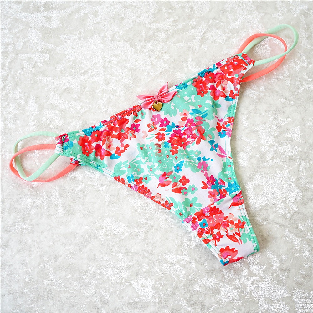 G-String For Women Mile Silk Cute Thongs Panties leopard Zebra Paisley Ladies Low-Waisted Seamless Underwear The Clothing Company Sydney