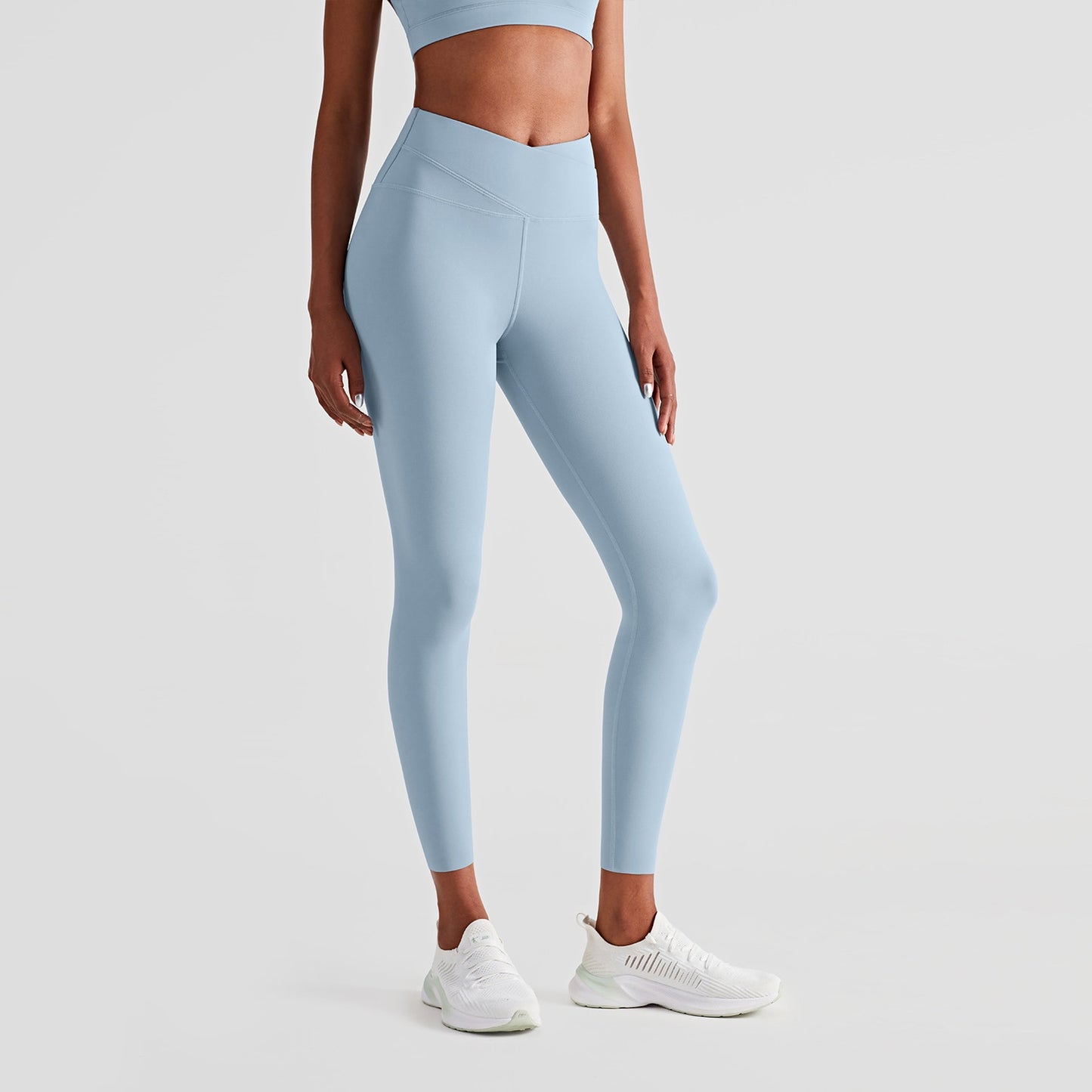 Women's Double Layer Abdominal Tightening Fitness Yoga Pants High Waist Hip Lifting Gym Sports Leggings Nude Tights The Clothing Company Sydney