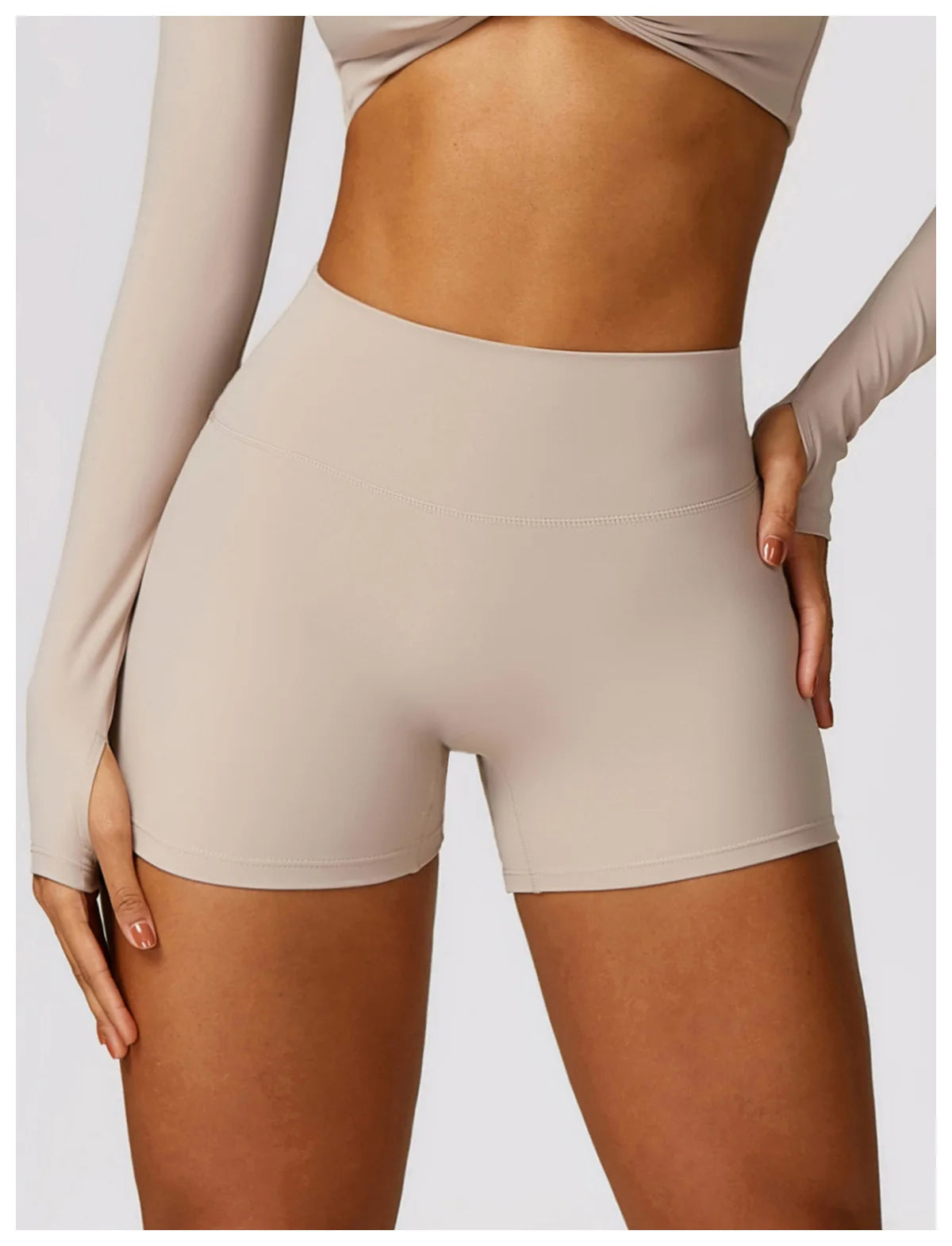 Women's Yoga Shorts Gym Leggings Cycling Slim Fit Workout Shorts High Waist Sports Shorts - The Clothing Company Sydney
