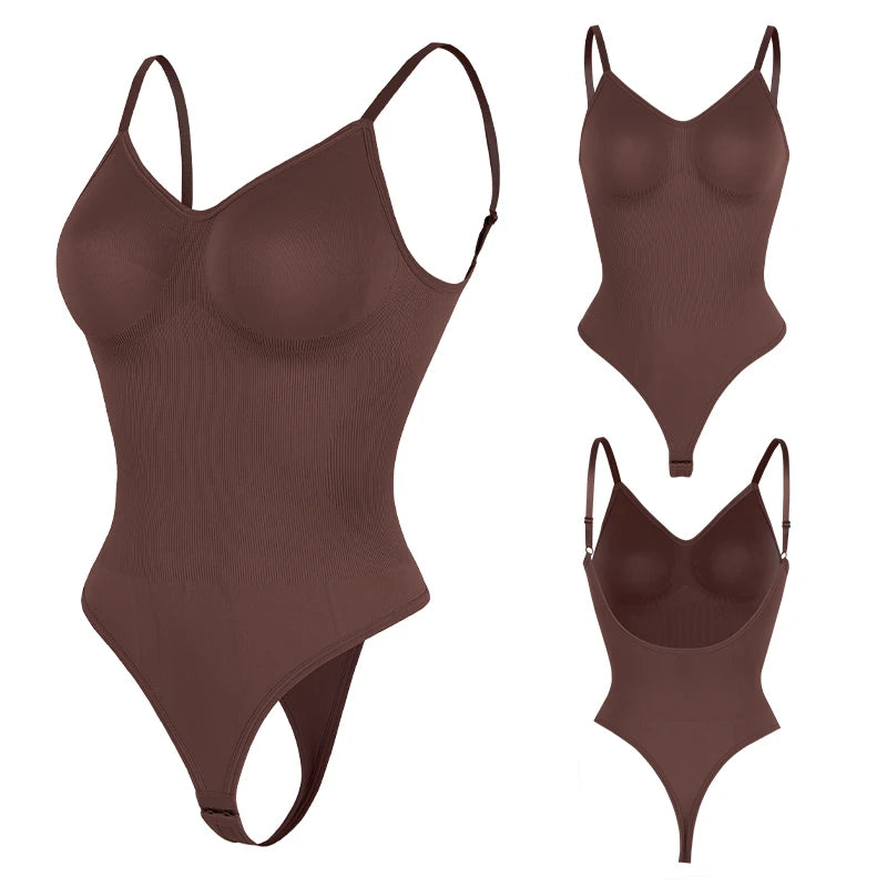 Womens Backless Bodysuits Seamless Shapewear Body Shaper Camisole Tops Corset Shapewear