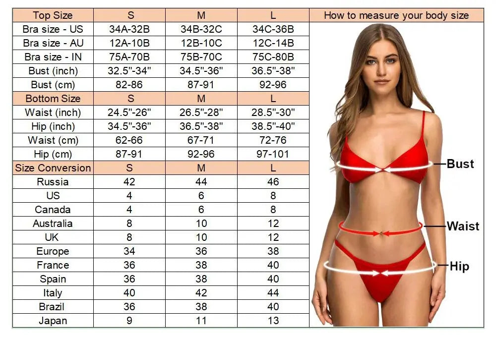 2 Piece Halter Mini Micro Thong Bikini Female Swimsuit Women Bikini set Bather Bathing Suit Swimwear The Clothing Company Sydney