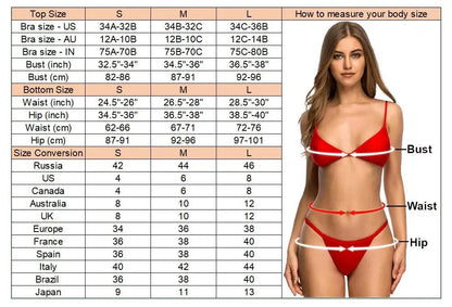 2 Piece Halter Mini Micro Thong Bikini Female Swimsuit Women Bikini set Bather Bathing Suit Swimwear The Clothing Company Sydney