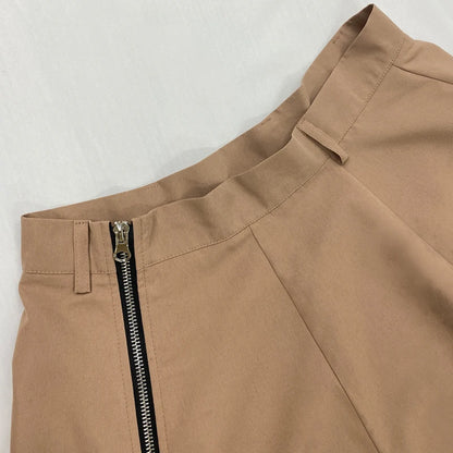 2 Piece Women's Solid Round Neck Sleeveless High Waist Vest Slim Top Loose With Pockets Zipper Long Skirt Matching Outfit Sets - The Clothing Company Sydney