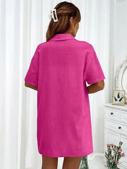 Casual Loose Single-breasted Top And Drawstring Shorts Set Fashion Ladies Suits Summer 2 Piece Set  Matching Outfits - The Clothing Company Sydney