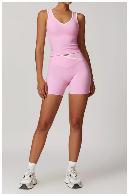 2 Piece Yoga Set Women's Workout Outfits Fitness Sportswear Gym Tracksuit High Waist Leggings Sports Bra Athletic Wear The Clothing Company Sydney