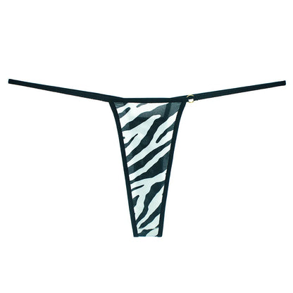 3 Pcs Printed Leopard/Zebra/Camouflage/Rabbit/Dot/Snake Thong Panties Seamless Underwear G Strings Underwear - The Clothing Company Sydney