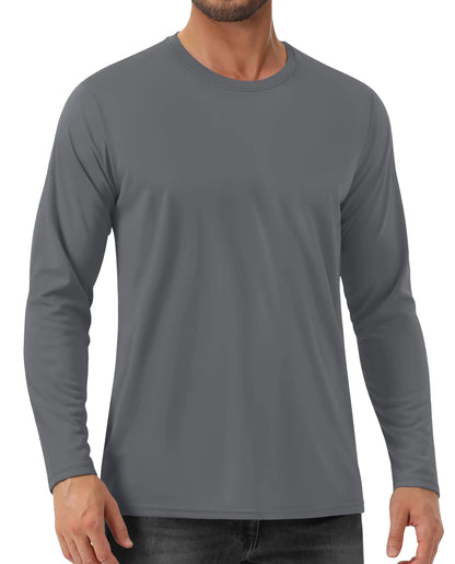UPF 80+ Sun Protection T-shirts Men's Quick Dry Long Sleeve Athlectic T Shirts Performance Sports T-shirts Rash Guard The Clothing Company Sydney