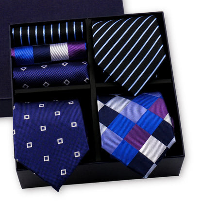 Luxury Men's Tie Sets In Gift Box Paisley Striped Necktie Handkerchief For Men Wedding Formal Clothing Accessories Set The Clothing Company Sydney