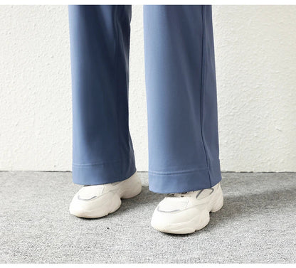 Women's Casual Loose Straight Running Sweatpants Wide Leg Drawstring Design With Side Pockets Leggings Yoga Pants The Clothing Company Sydney