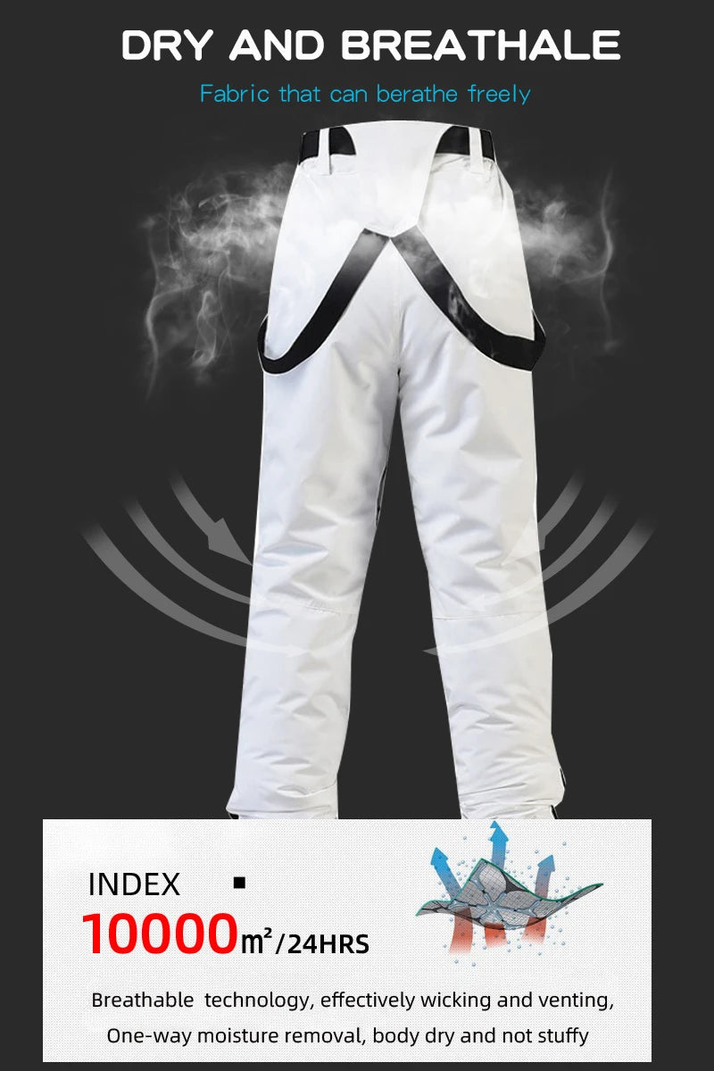 Ski Suit Snowboard Suits Women Windproof Waterproof Warm Thicken Snow Pants And Down Jacket Ski Clothes Set - The Clothing Company Sydney