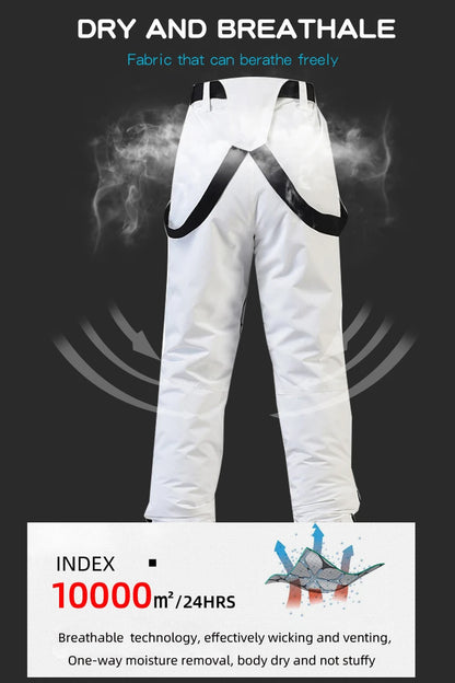 Ski Suit Snowboard Suits Women Windproof Waterproof Warm Thicken Snow Pants And Down Jacket Ski Clothes Set - The Clothing Company Sydney