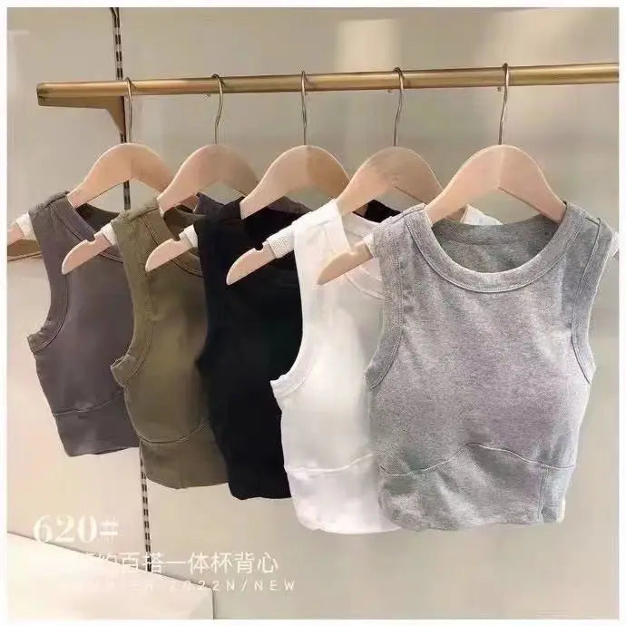 2 Pack Sports Bra Women Sleeveless Vest Beautiful Slim Tube Top Underwear With Bra Pads Undershirt Elastic Bralette Crop Top The Clothing Company Sydney