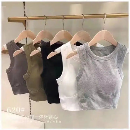 2 Pack Sports Bra Women Sleeveless Vest Beautiful Slim Tube Top Underwear With Bra Pads Undershirt Elastic Bralette Crop Top The Clothing Company Sydney