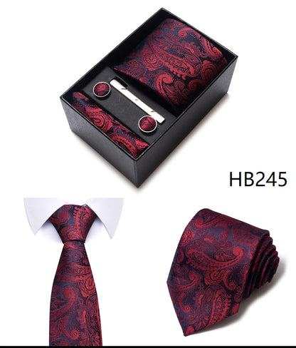 7.5 cm Business Ties Hanky Cufflink Set Tie Clips Green Necktie Corbatas For Men Wedding In Gift Box The Clothing Company Sydney