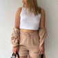 Summer Women's Suit Short Sets Outfits Suit Two Piece Button Up Matching Outfit Set - The Clothing Company Sydney