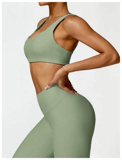 2 Piece Yoga Clothes Workout Sets Women Sportswear Tracksuit Running Fitness Leggings  Gym Set Women Sports Suit The Clothing Company Sydney
