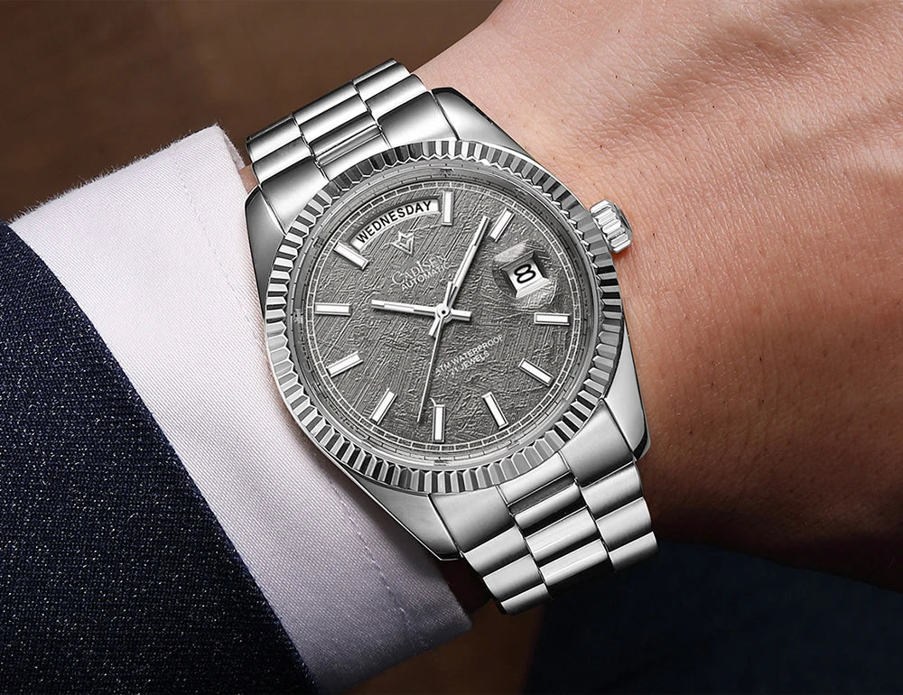 Cadisen DD40 Mens Luxury Automatic AR Sapphire Glass Mechanical Wristwatch 10Bar Miyota 8285 Movt Watch - The Clothing Company Sydney