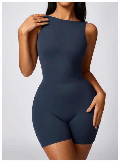 Women Clothes Training Yoga Sportswear Sports Jumpsuit Fitness Rompers Female Push Up Workout Bodysuits Playsuit Set - The Clothing Company Sydney