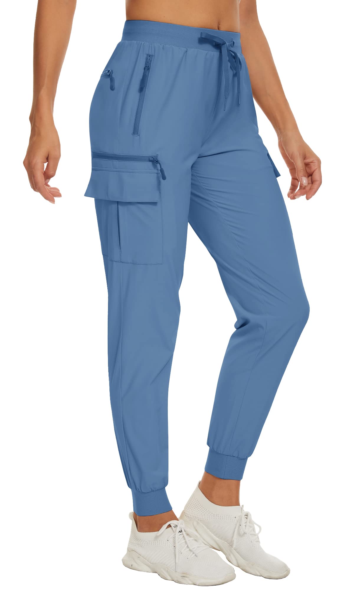 Summer Quick Dry Pants Women's Jogger Sweatpants Lightweight Breathable 6 Pockets Elastic Waist Casual Long Trousers The Clothing Company Sydney