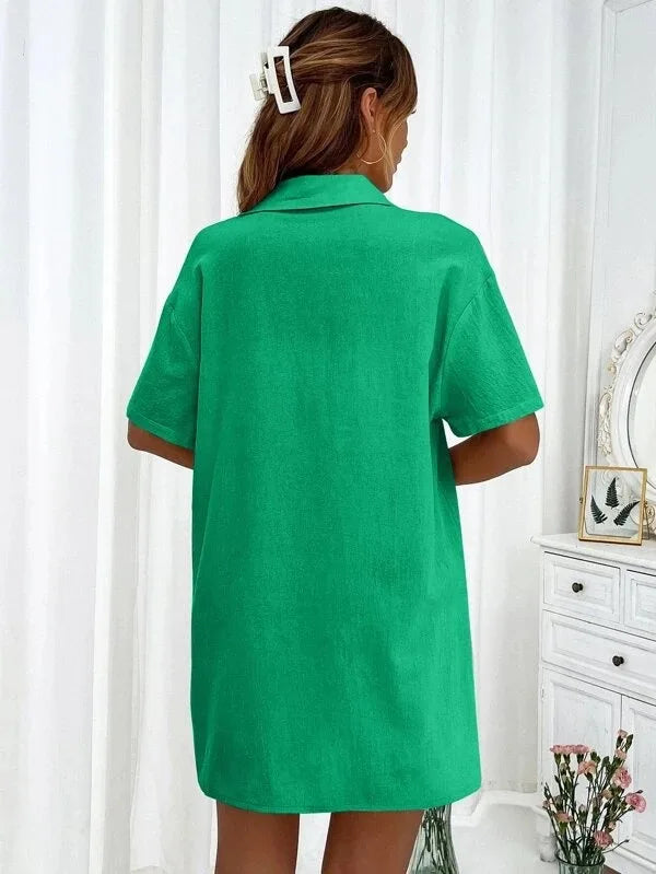 Casual Loose Single-breasted Top And Drawstring Shorts Set Fashion Ladies Suits Summer 2 Piece Set  Matching Outfits - The Clothing Company Sydney