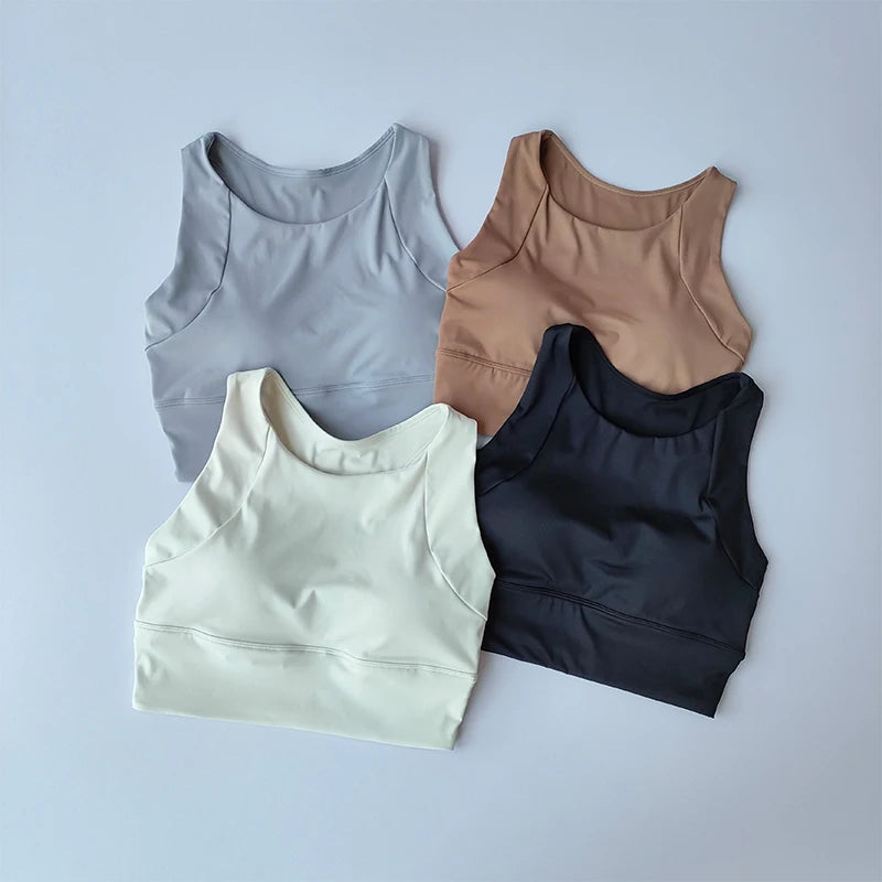 Shock proof Compact Sports Vest Running Breathable Full cup Yoga Vest Gym Clothing Summer Fitness Sports Bra The Clothing Company Sydney