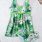 Floral Tankini Set 2 Piece Women Swimsuit High Waist Swimwear Bathers Bathing Swimming Suit Summer Beachwear