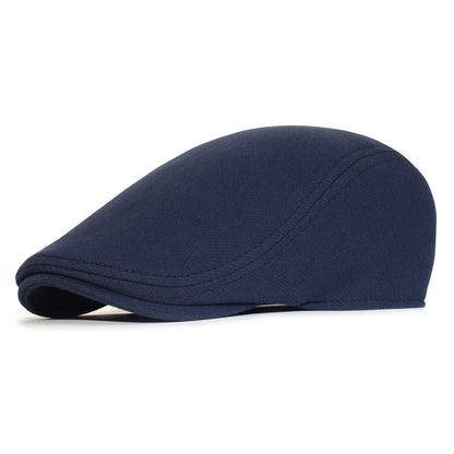 Men Women Beret Cotton Soft Top Casual Beanie Retro Newsboy Cap Peak Cap Driver Golf Hat - The Clothing Company Sydney