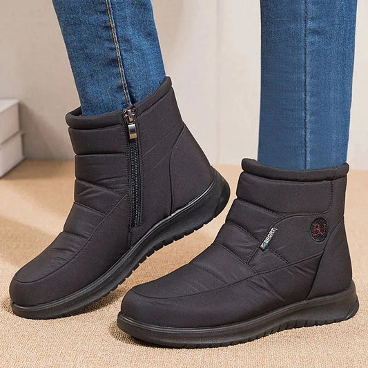 Women Ankle Low Heels Snow Boots Winter Flat Shoes The Clothing Company Sydney
