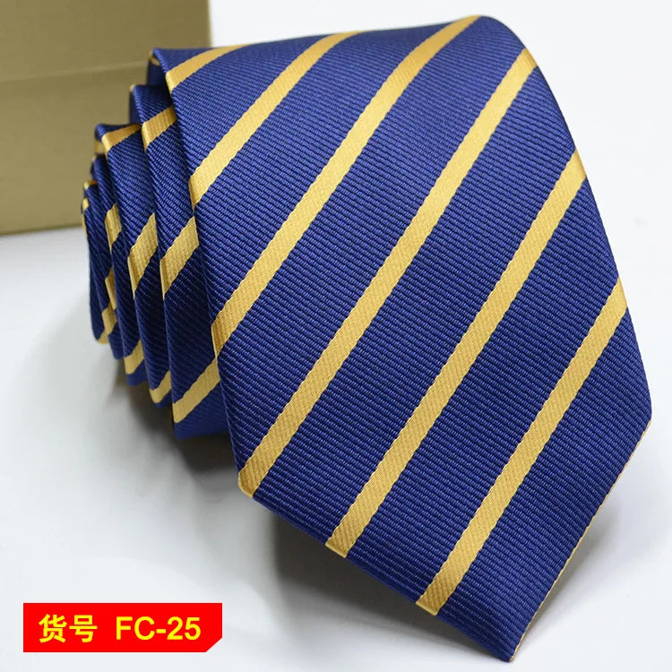 Men's Jacquard Ties – 7-8cm Floral & Solid Neckties The Clothing Company Sydney