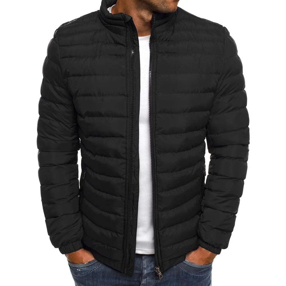Men's Stand Collar Windbreaker Padded Down Jacket The Clothing Company Sydney