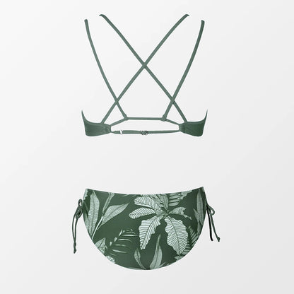 2 Piece Mid Waist Swimsuit Bikini Set The Clothing Company Sydney