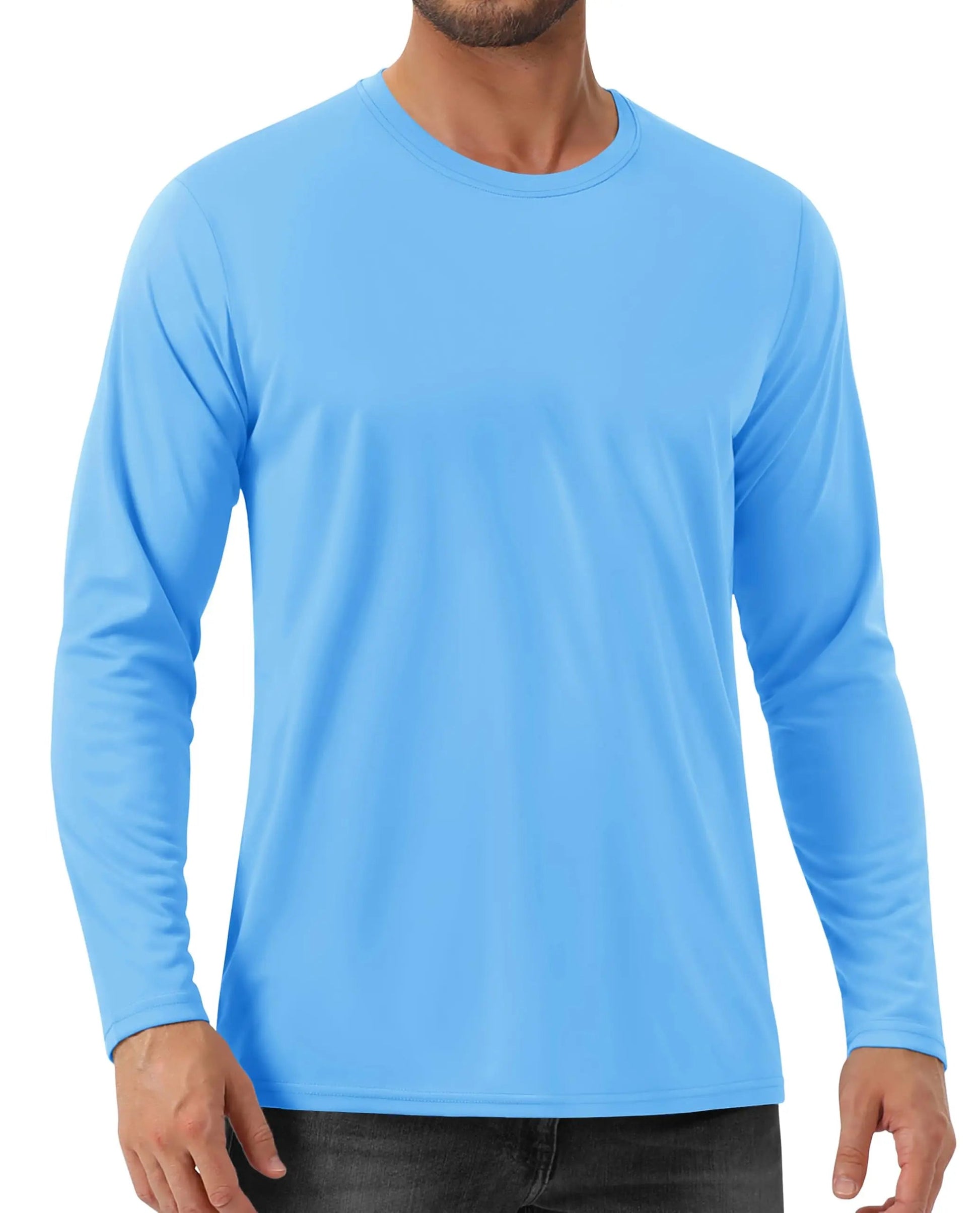 UPF 80+ Sun Protection T-shirts Men's Quick Dry Long Sleeve Athlectic T Shirts Performance Sports T-shirts Rash Guard The Clothing Company Sydney
