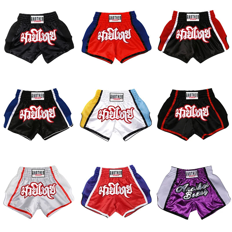 Muay Thai Shorts Breathable Men's Boxing Pants Fight Kickboxing Shorts Kids Boys Girls Women Martial Arts Uniform The Clothing Company Sydney