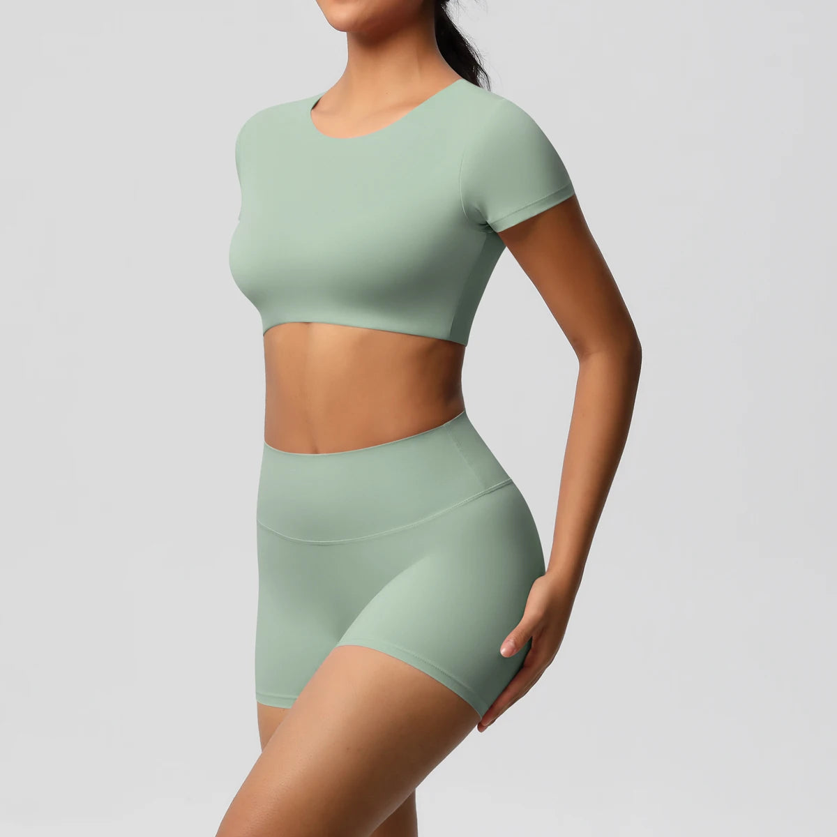 2 Piece Workout Sportswear Active Wear Sports Tank Top Bike Shorts Women Gym Bicycle Sorts Matching Set The Clothing Company Sydney