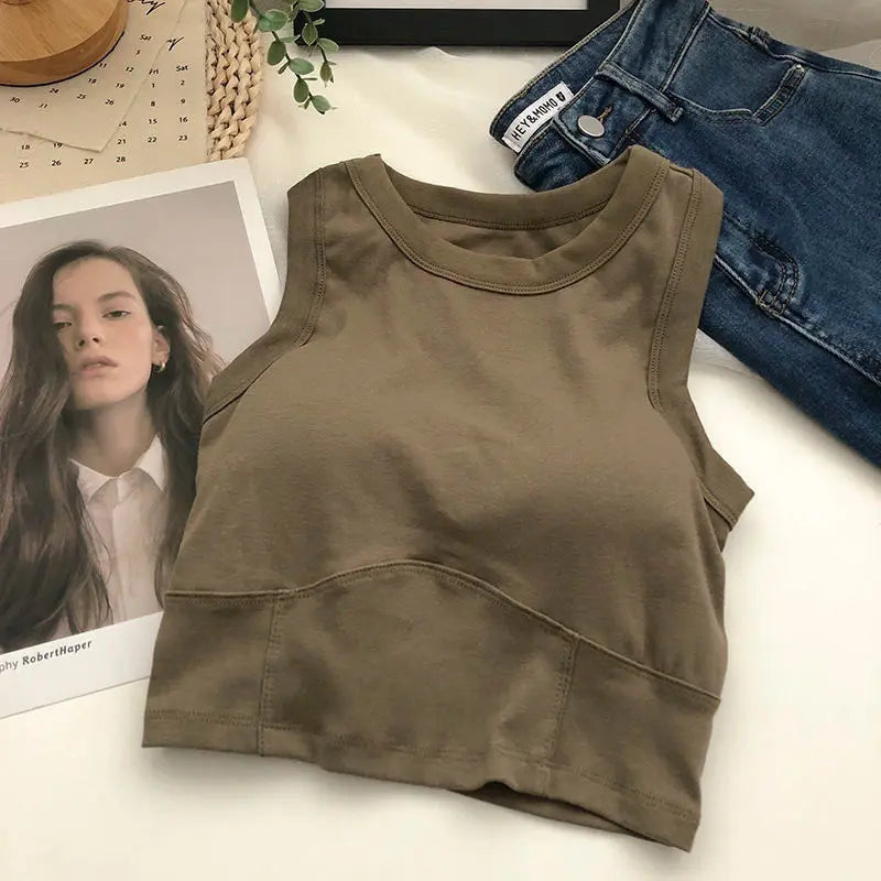 2 Pack Sports Bra Women Sleeveless Vest Beautiful Slim Tube Top Underwear With Bra Pads Undershirt Elastic Bralette Crop Top The Clothing Company Sydney