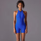 Hollow Backless Sport Jumpsuit Short Woman One Piece Gym Outfit Sleeveless Zipper Fitness Overalls Yoga Romper
