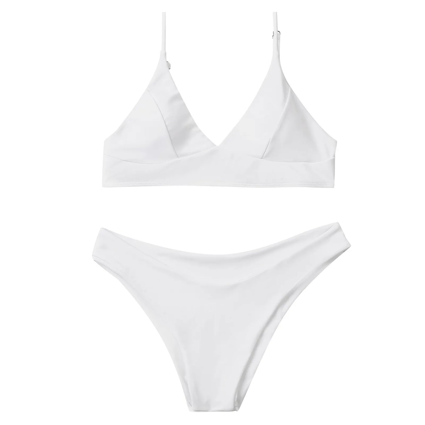 2 Piece Women's Push Up High Cut Bikini Set Two Piece Low Waist Swimsuit Fashion Swimming Set With Chest Pad Swimwear - The Clothing Company Sydney