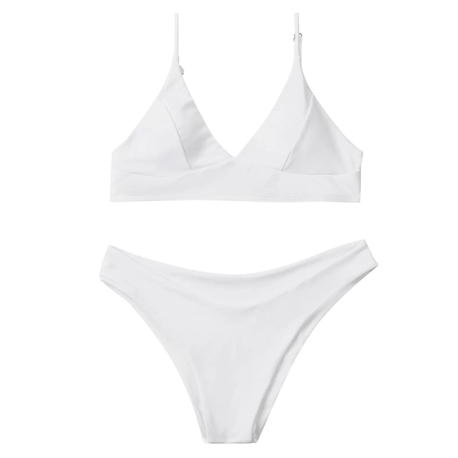 2 Piece Women's Push Up High Cut Bikini Set Two Piece Low Waist Swimsuit Fashion Swimming Set With Chest Pad Swimwear - The Clothing Company Sydney