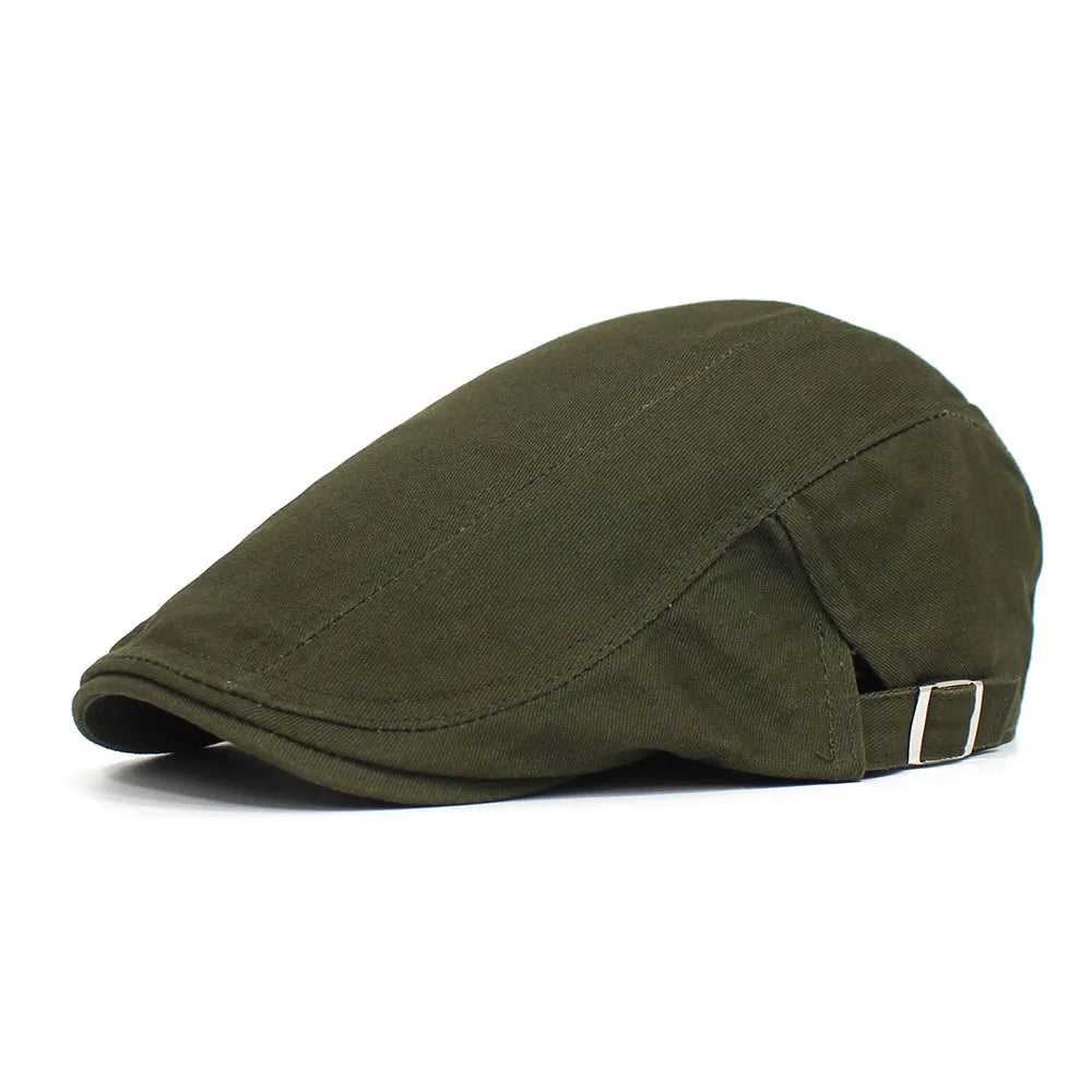 Classic Newsboy Cotton Blend Ivy Flat Brim Adjustable Beret Hat Cap The Clothing Company Sydney