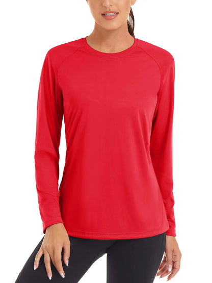 UPF 50+ Summer Quick Dry T-shirts Women's Performance Sun Block UV Protection T Shirts Long Sleeve Swim Pullover Tops The Clothing Company Sydney