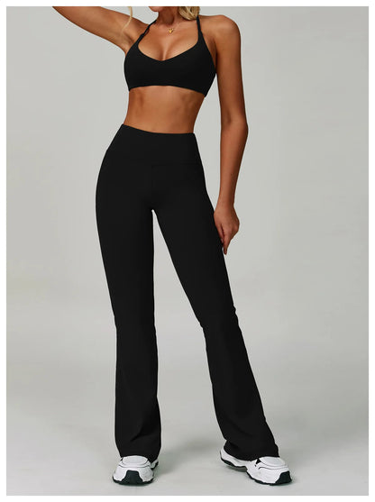 2 Piece Set Women's Tracksuit Fitness Clothes Yoga Sets Sportswear Workout Bra High Waist Leggings Set Gym Clothing Sports Suits The Clothing Company Sydney