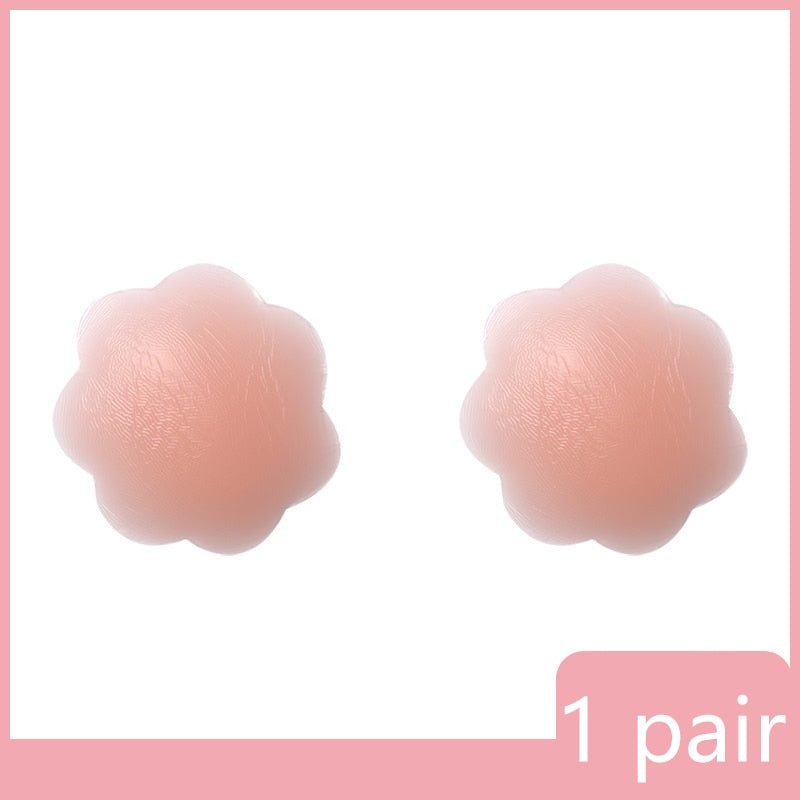 Reusable Invisible Silicone Nipple Cover Self Adhesive Breast Chest Bra Solid Colour Women's Pasties Pad Mat Stickers Accessories The Clothing Company Sydney